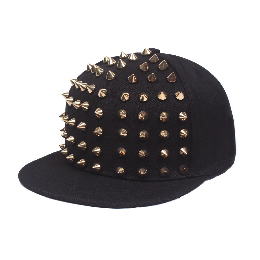 Black Liu Ding Ping Along Hip-hop Hat For Men And Women