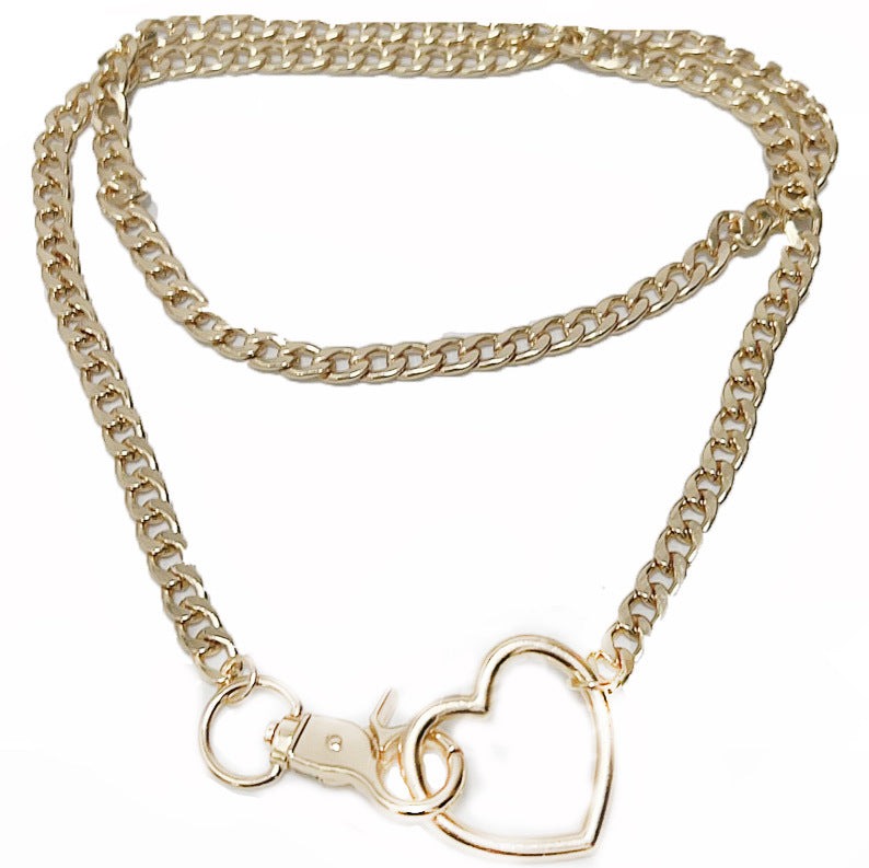 Heart-shaped Multilayer Cuban Necklace