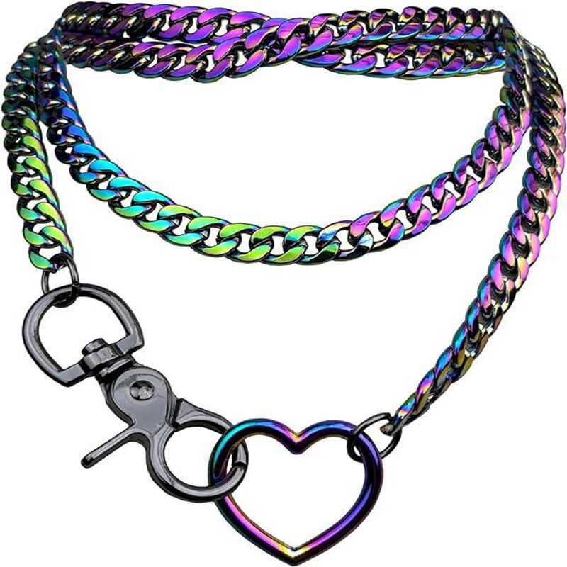 Heart-shaped Multilayer Cuban Necklace