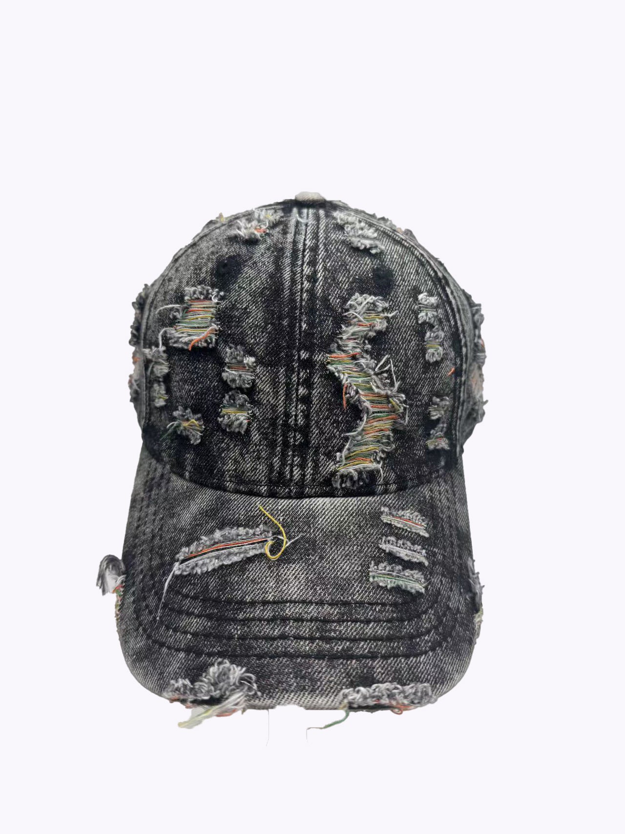 Personalized Washed Denim Hole Vintage Cap