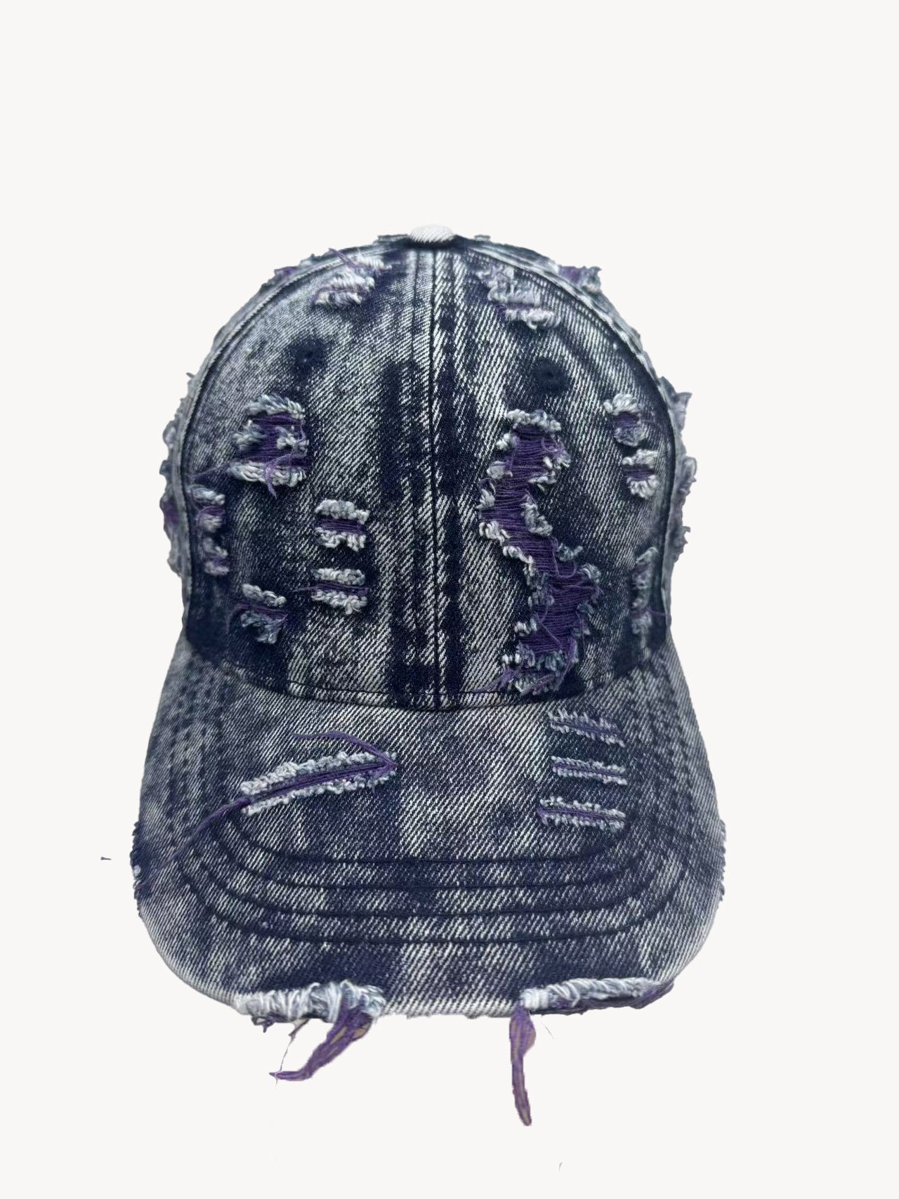 Personalized Washed Denim Hole Vintage Cap