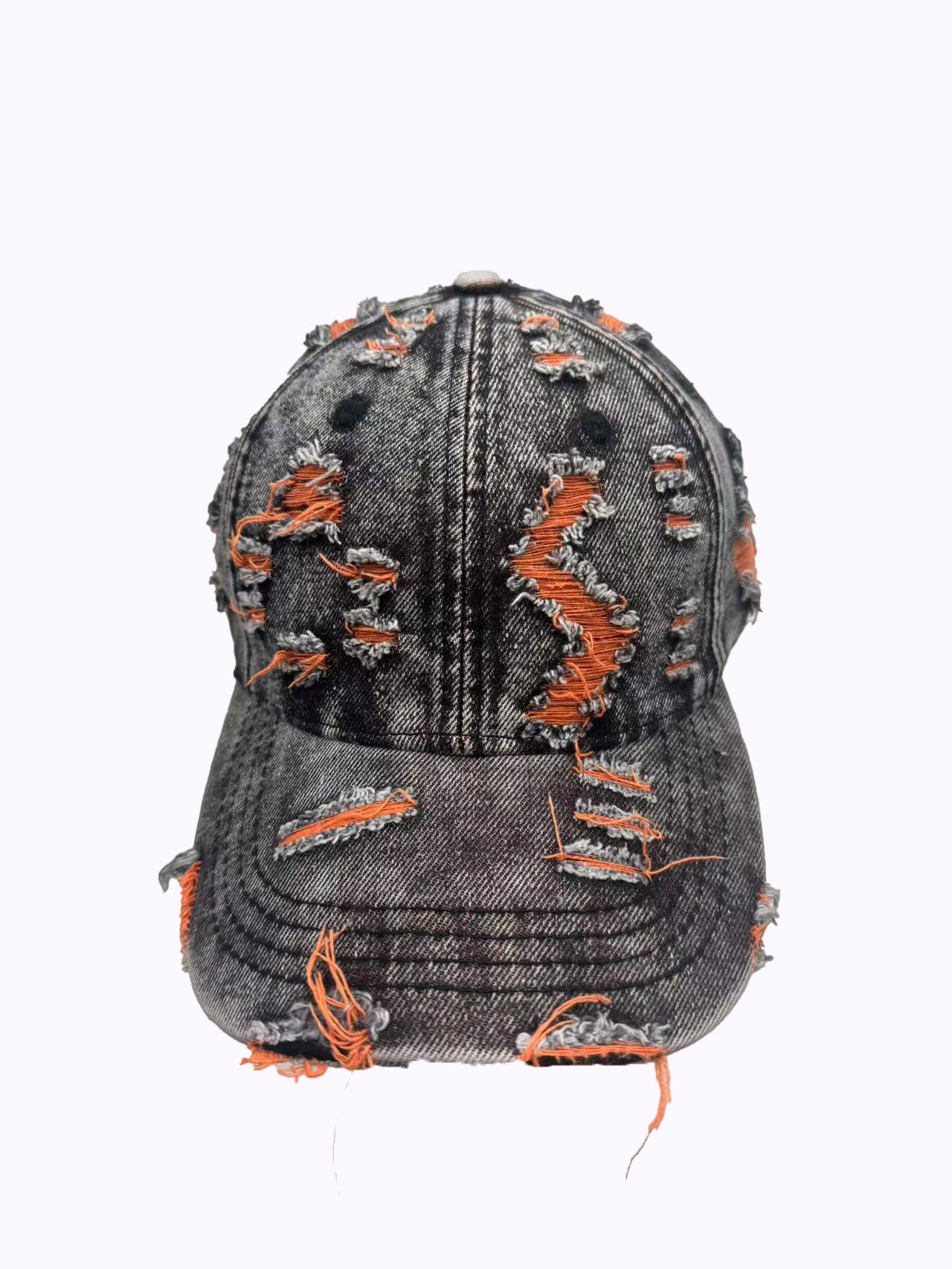 Personalized Washed Denim Hole Vintage Cap