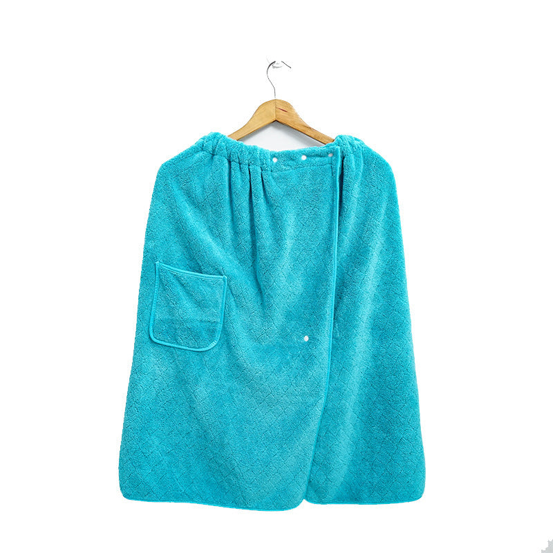 1pc 82*155cm 280gsm suitable for M-XXXL Men's bath skirt bath towel plus size bath skirt suitable for home, travel, steaming, spa, beach, 32.28*61in