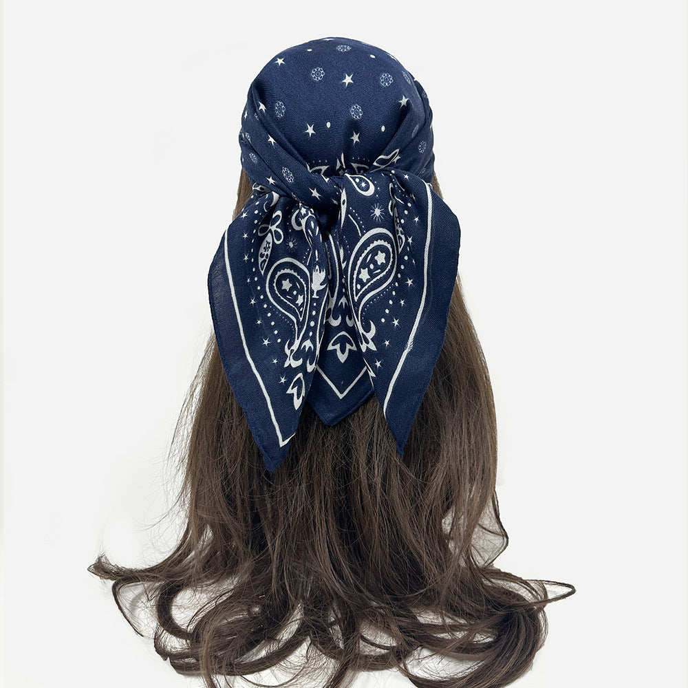 Cashew Flower Square Decorative Scarf Dual-use Headscarf