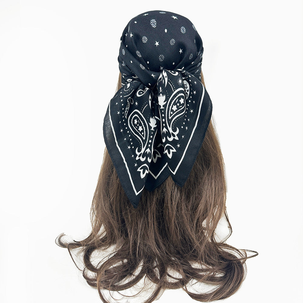 Cashew Flower Square Decorative Scarf Dual-use Headscarf