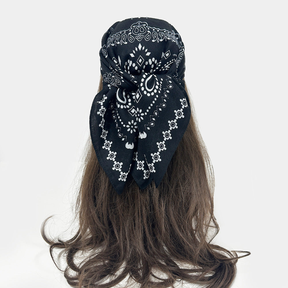 Cashew Flower Square Decorative Scarf Dual-use Headscarf