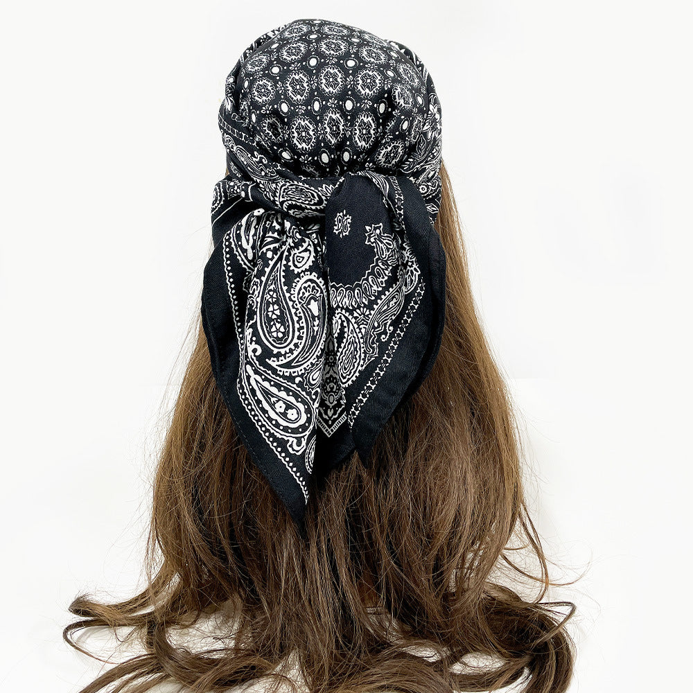 Cashew Flower Square Decorative Scarf Dual-use Headscarf