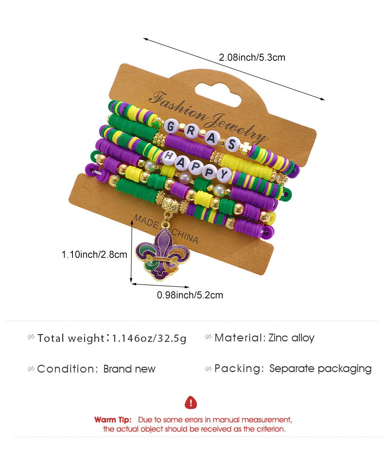 Brazil Carnival Multi-layer Party Set Bracelet