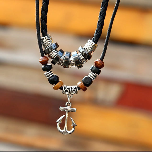 Ship Anchor Necklace Vintage Couple Jewelry