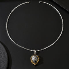 Lion Head Pendant Necklace