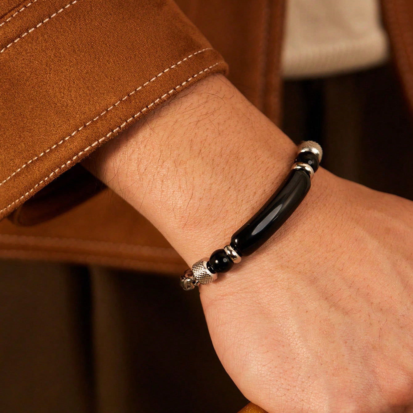 Tiger Eye Bracelet Cuban Chain Blackstone Bracelet