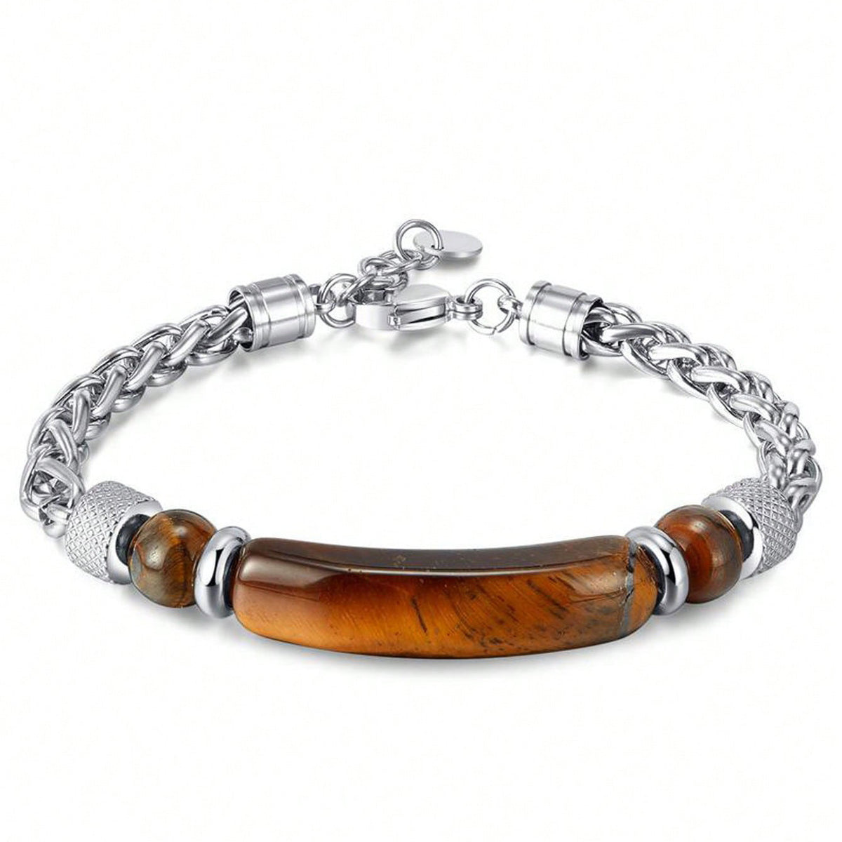 Tiger Eye Bracelet Cuban Chain Blackstone Bracelet