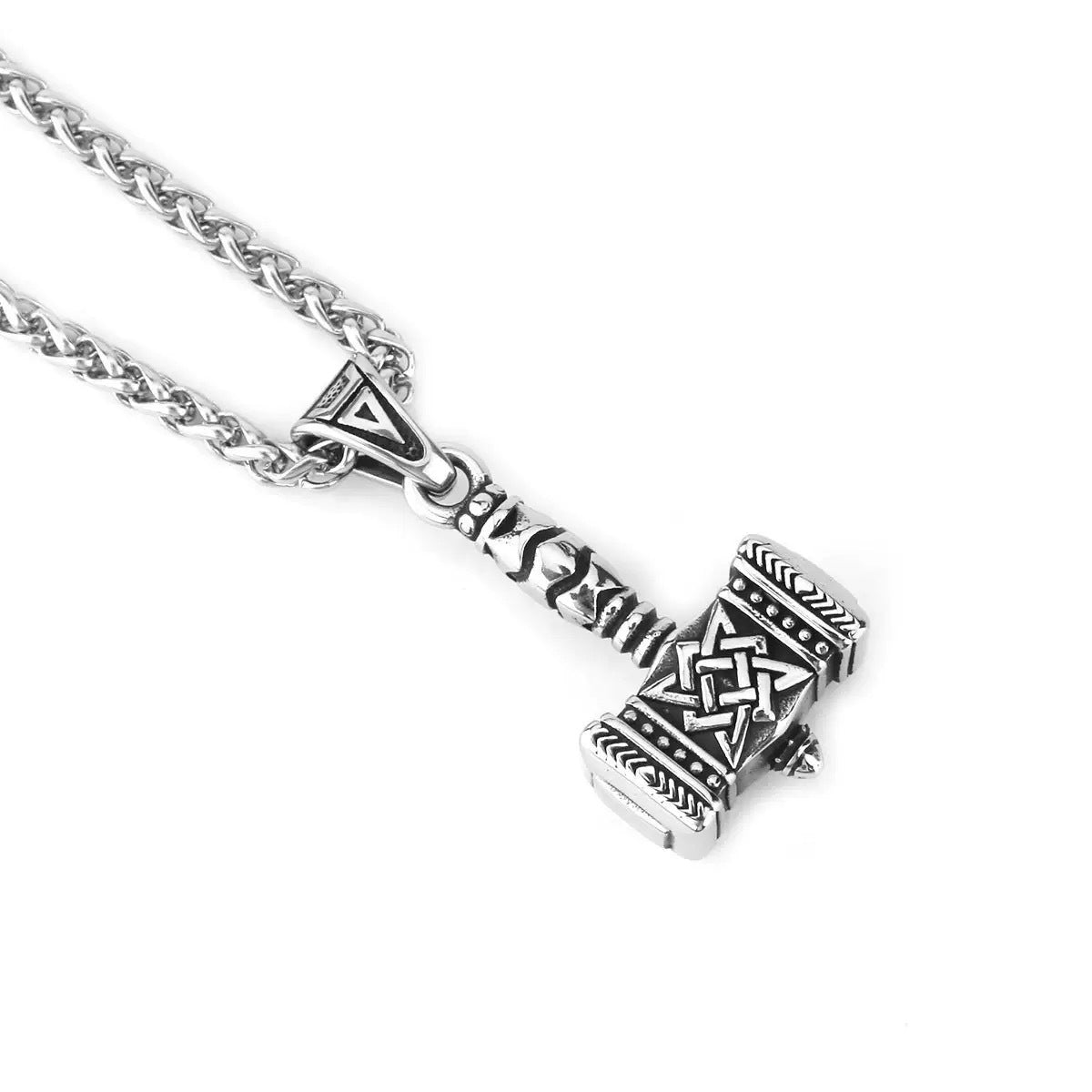 Vintage Viking Thor's Hammer Pendant Necklace