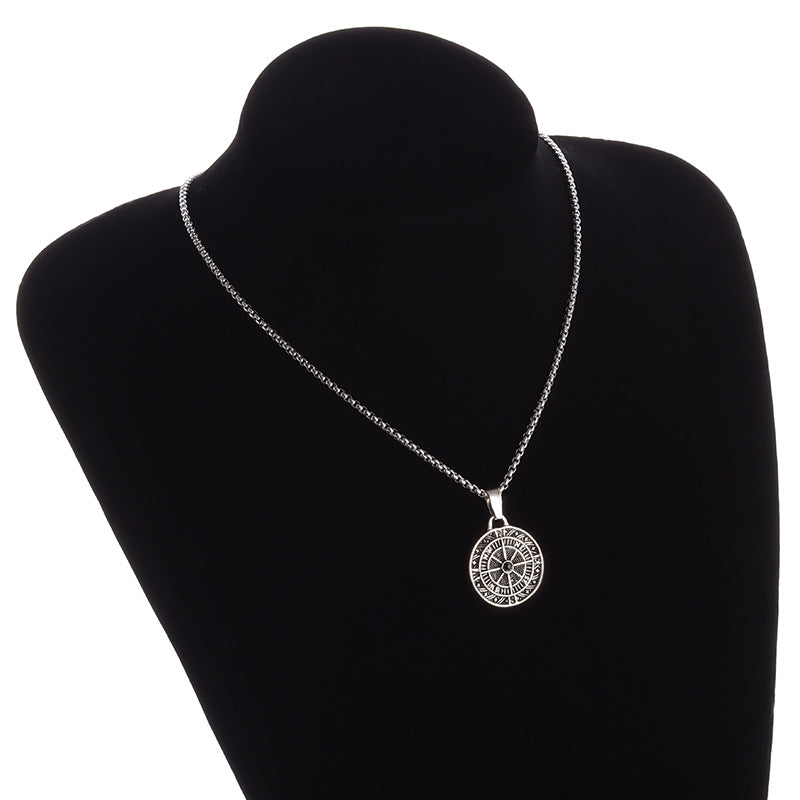 Compass Compass Men's Pendant Necklace