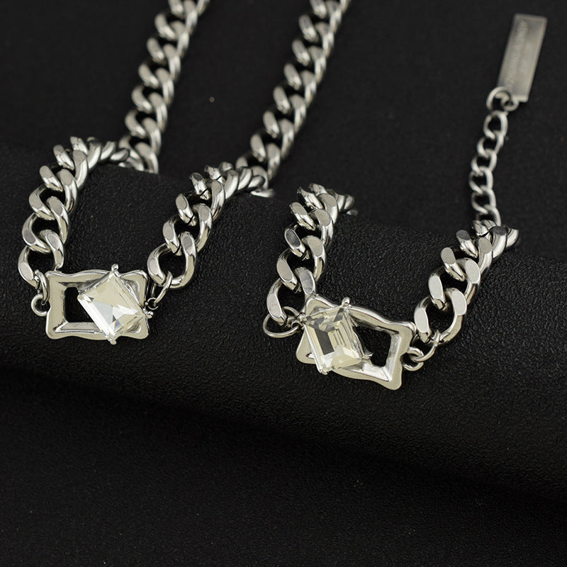 Minimalist Personalized Necklace and Bracelet Set for Men and Women