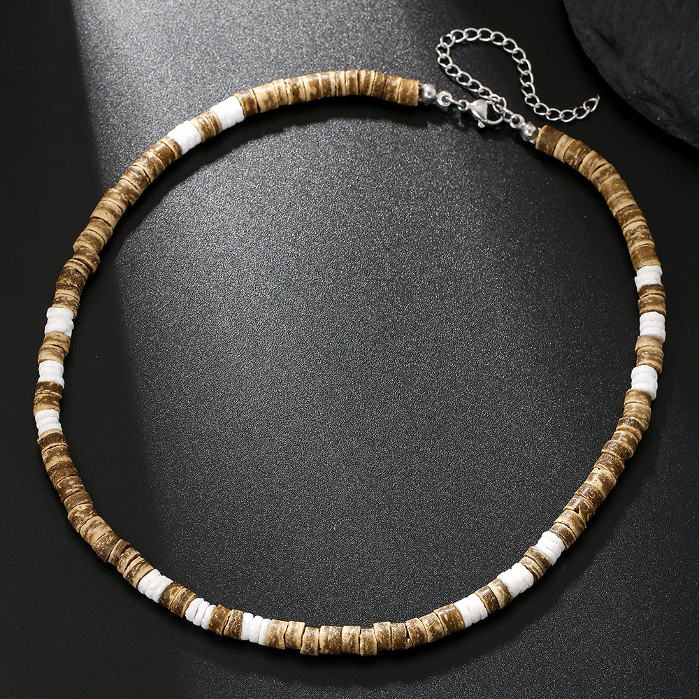 Black Onyx Ethnic-Style Surfer Men's Gift Vintage Necklace