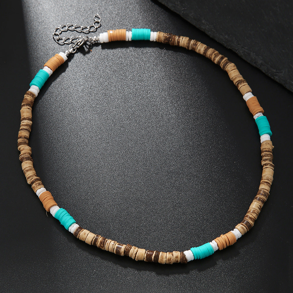 Black Onyx Ethnic-Style Surfer Men's Gift Vintage Necklace