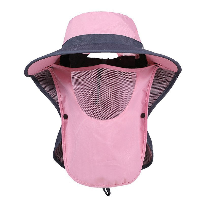 Summer Outgoing Outdoor Sunscreen Hat Women's Quick-drying Face-covering Fisherman Hat Men's Western Cowboy Hat Traveling Hiking Mountaineering Hat