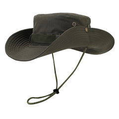 Hiking Mountaineering Hat Men's Big Hat Sunscreen Fisherman Hat Women's Outdoor Fishing Hat Western Cowboy Sunshade Hat