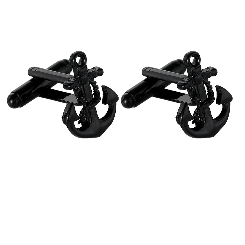 Creative New Men's Nautical Distinctive Rudder Cufflinks French Shirt Sleeve Nails Accessories