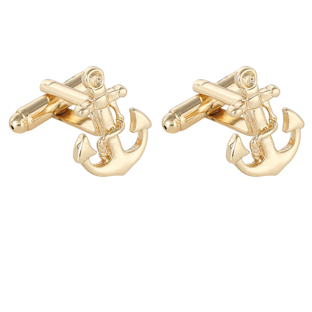 Creative New Men's Nautical Distinctive Rudder Cufflinks French Shirt Sleeve Nails Accessories
