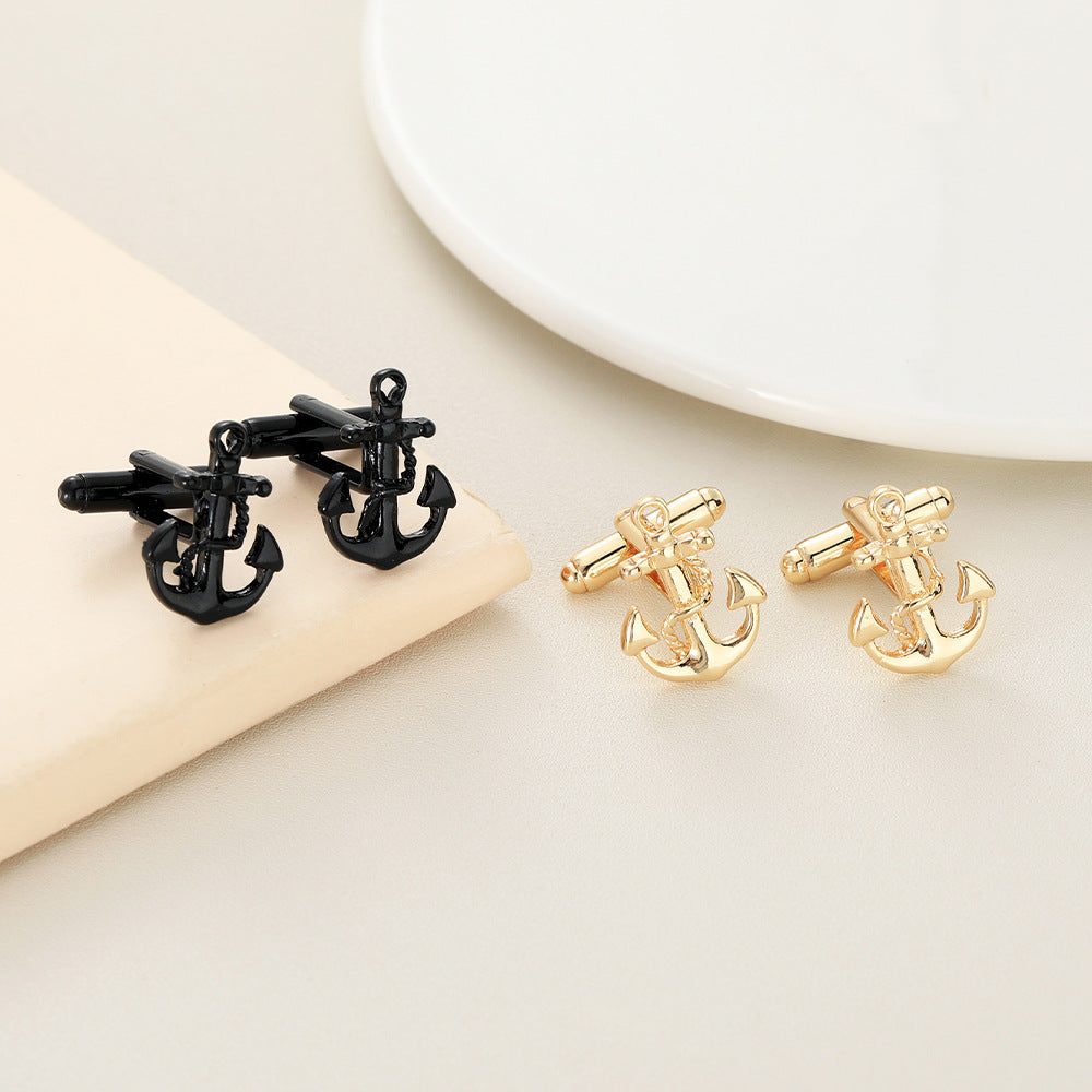 Creative New Men's Nautical Distinctive Rudder Cufflinks French Shirt Sleeve Nails Accessories