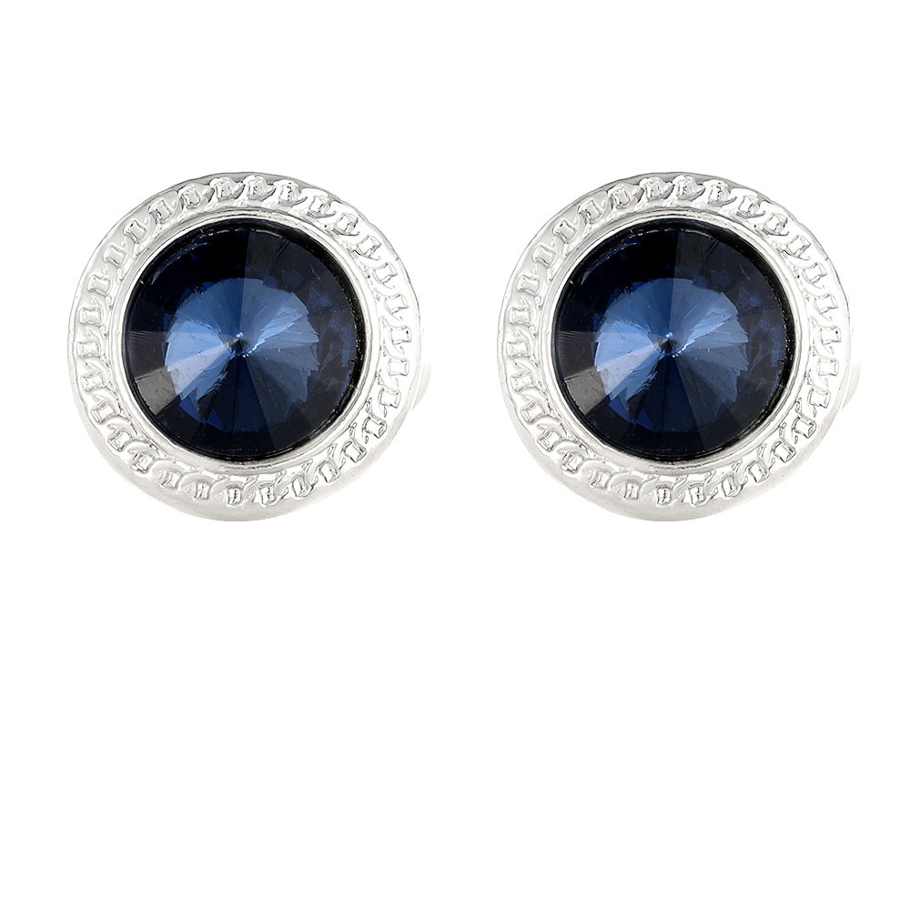 Cufflinks Versatile Zinc Alloy Cufflinks Creative Diamond Suit Shirt Decoration Accessories