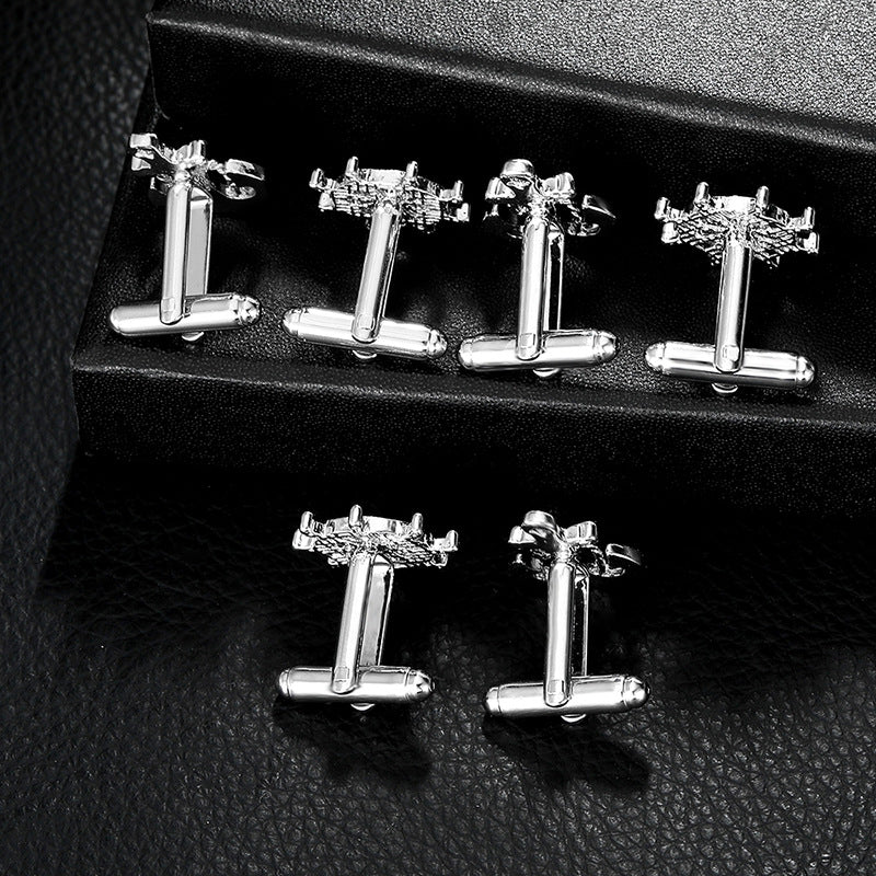 Creative New Men's Nautical Distinctive Rudder Cufflinks French Shirt Sleeve Nails Accessories