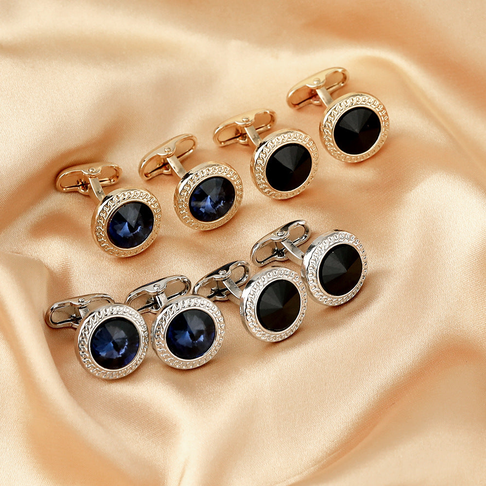 Cufflinks Versatile Zinc Alloy Cufflinks Creative Diamond Suit Shirt Decoration Accessories