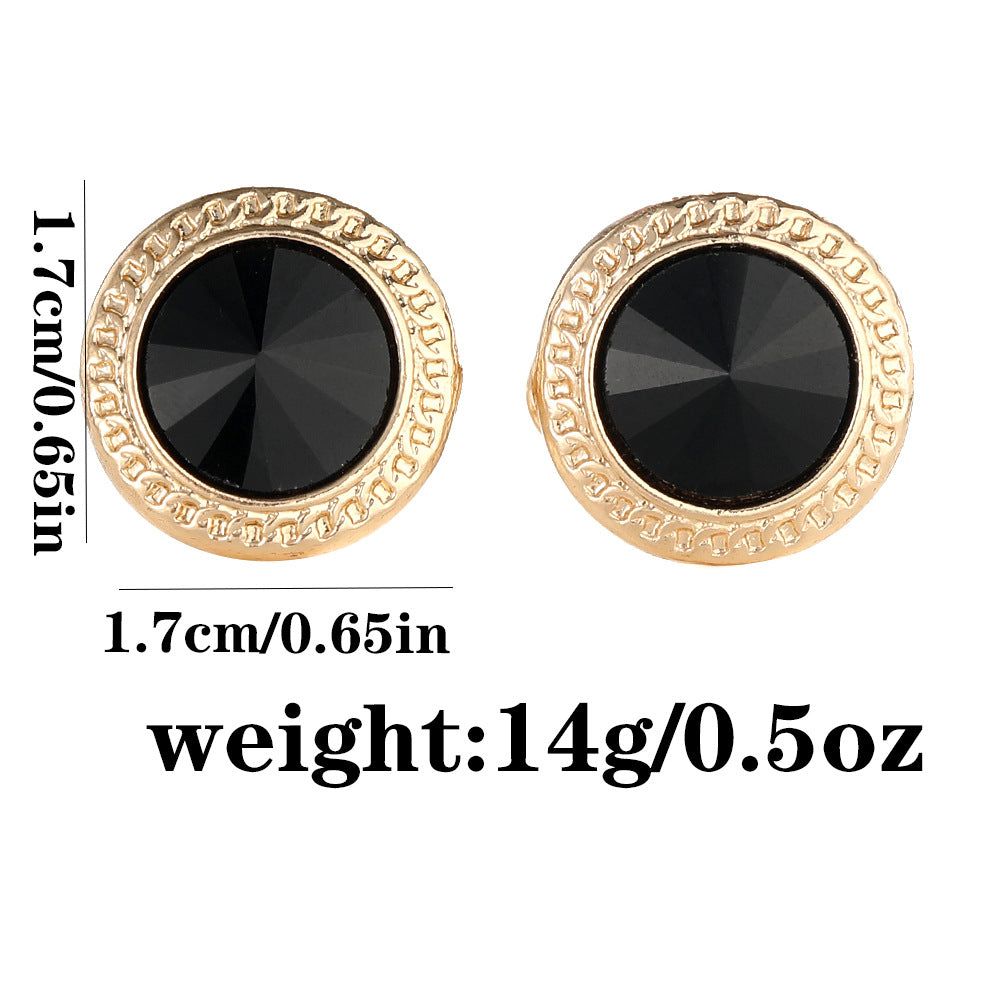 Cufflinks Versatile Zinc Alloy Cufflinks Creative Diamond Suit Shirt Decoration Accessories