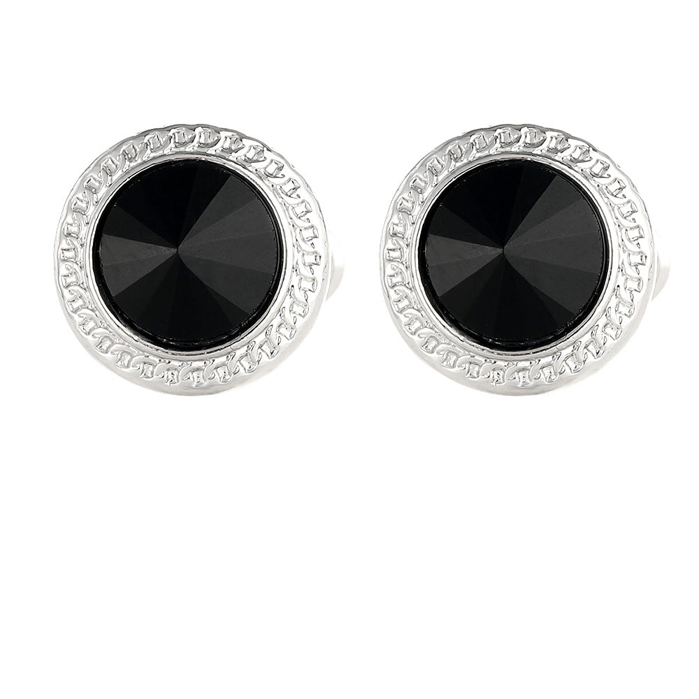 Cufflinks Versatile Zinc Alloy Cufflinks Creative Diamond Suit Shirt Decoration Accessories