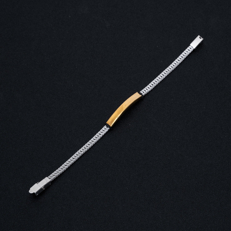 Hip Hop Punk Titanium Steel Bracelet