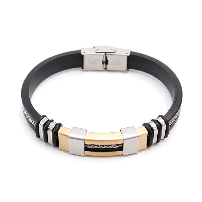 Men's Punk Titanium Steel Bracelet