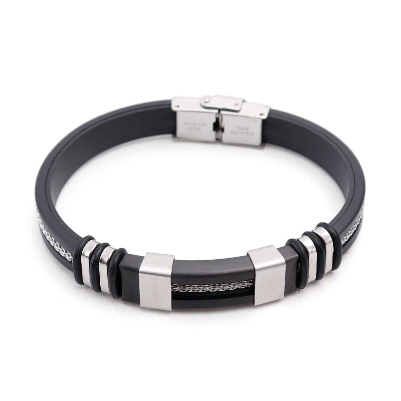 Men's Punk Titanium Steel Bracelet