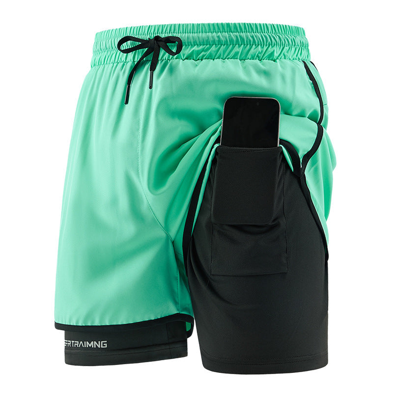 Couple's Casual Three-point Pants Sports Fitness Quick-drying Thin M-6XL