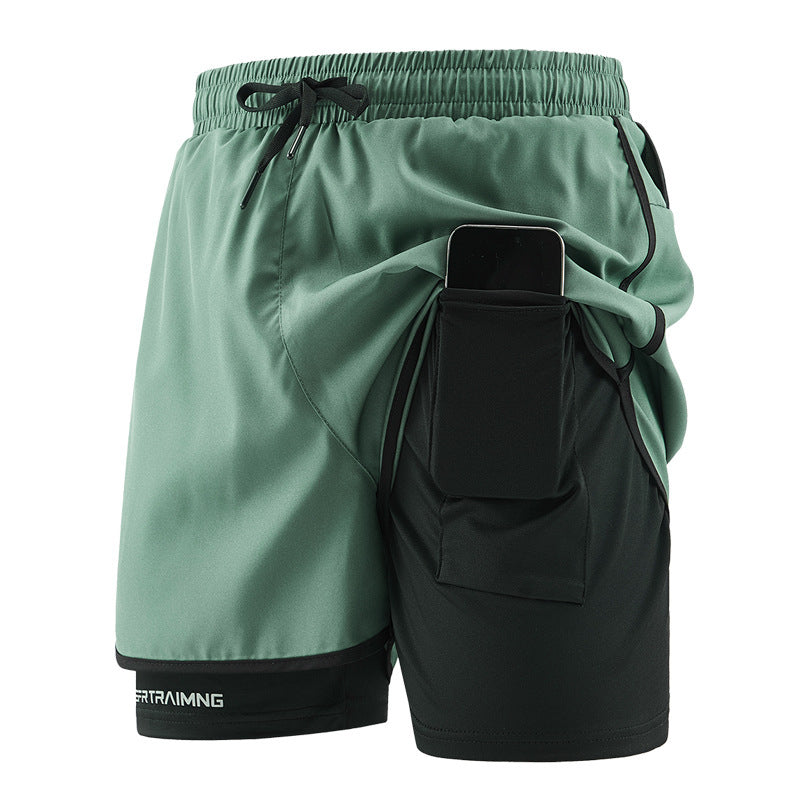 Couple's Casual Three-point Pants Sports Fitness Quick-drying Thin M-6XL