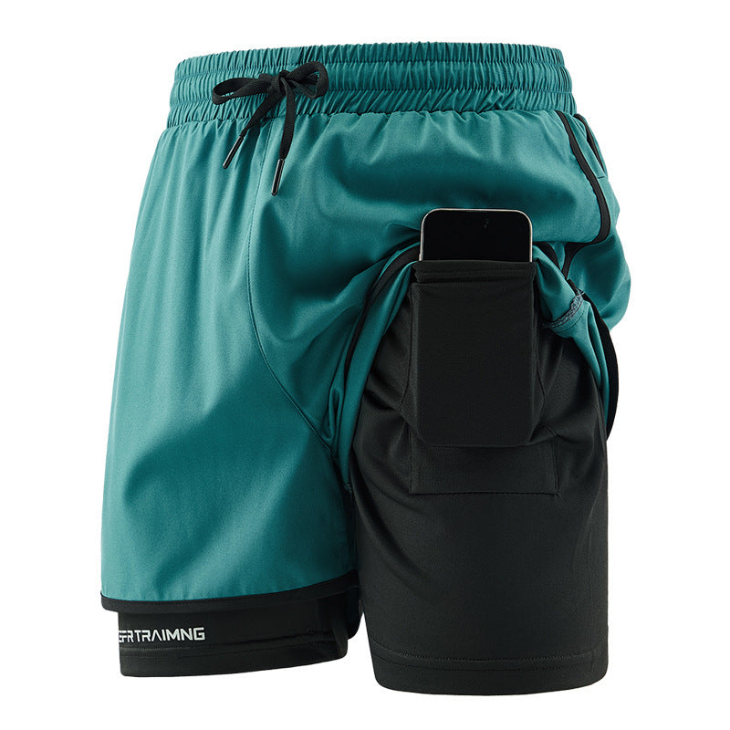Couple's Casual Three-point Pants Sports Fitness Quick-drying Thin M-6XL