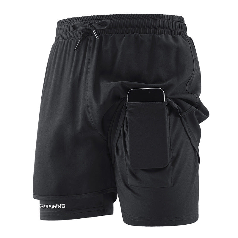 Couple's Casual Three-point Pants Sports Fitness Quick-drying Thin M-6XL