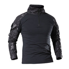 Outdoor Tactical Slim-fit Quick-dry Frog Suit Training Clothes Long-sleeved T-shirt S-4XL