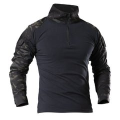 Outdoor Tactical Slim-fit Quick-dry Frog Suit Training Clothes Long-sleeved T-shirt S-4XL