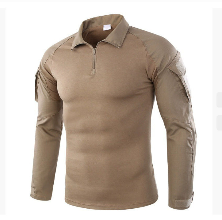 Outdoor Tactical Slim-fit Quick-dry Frog Suit Training Clothes Long-sleeved T-shirt S-4XL