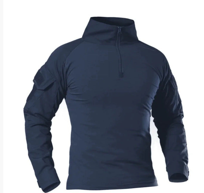 Outdoor Tactical Slim-fit Quick-dry Frog Suit Training Clothes Long-sleeved T-shirt S-4XL