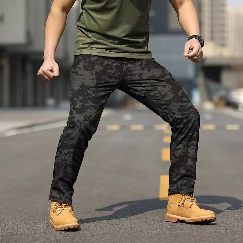 Outdoor Multi-Pocket Assault Waterproof Fishing Hiking Work Trousers S-5XL