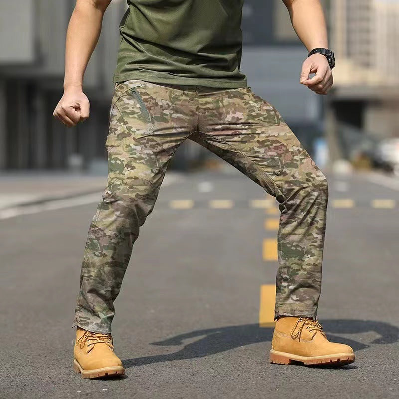 Outdoor Multi-Pocket Assault Waterproof Fishing Hiking Work Trousers S-5XL