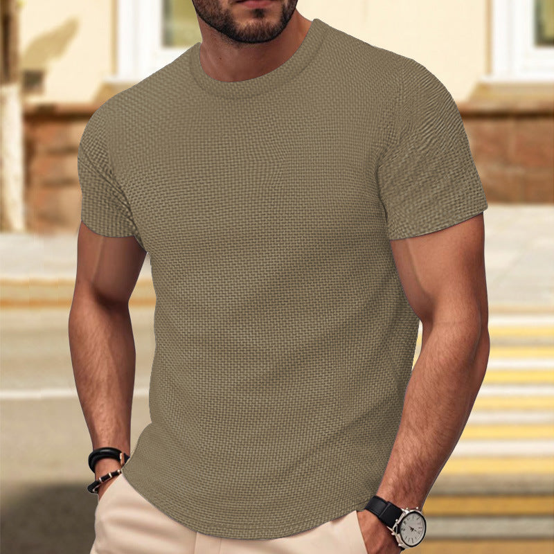 S-3XL Men's Breathable Slim Short-Sleeved T-Shirt Running