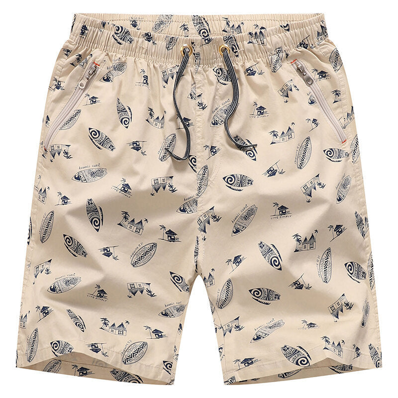 L-5XL Casual Cotton Home Five-point Beach Shorts