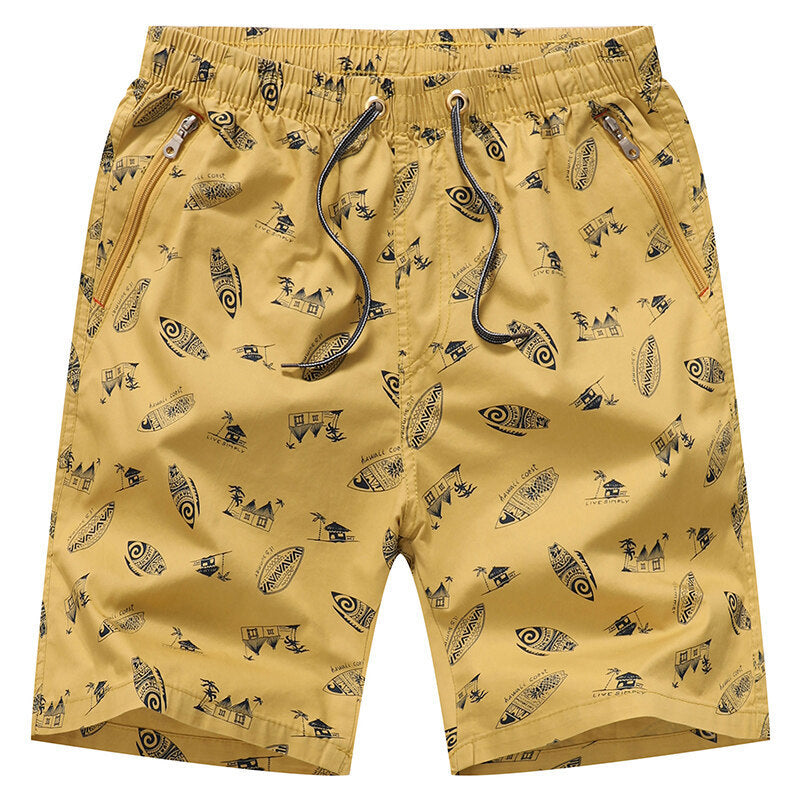L-5XL Casual Cotton Home Five-point Beach Shorts
