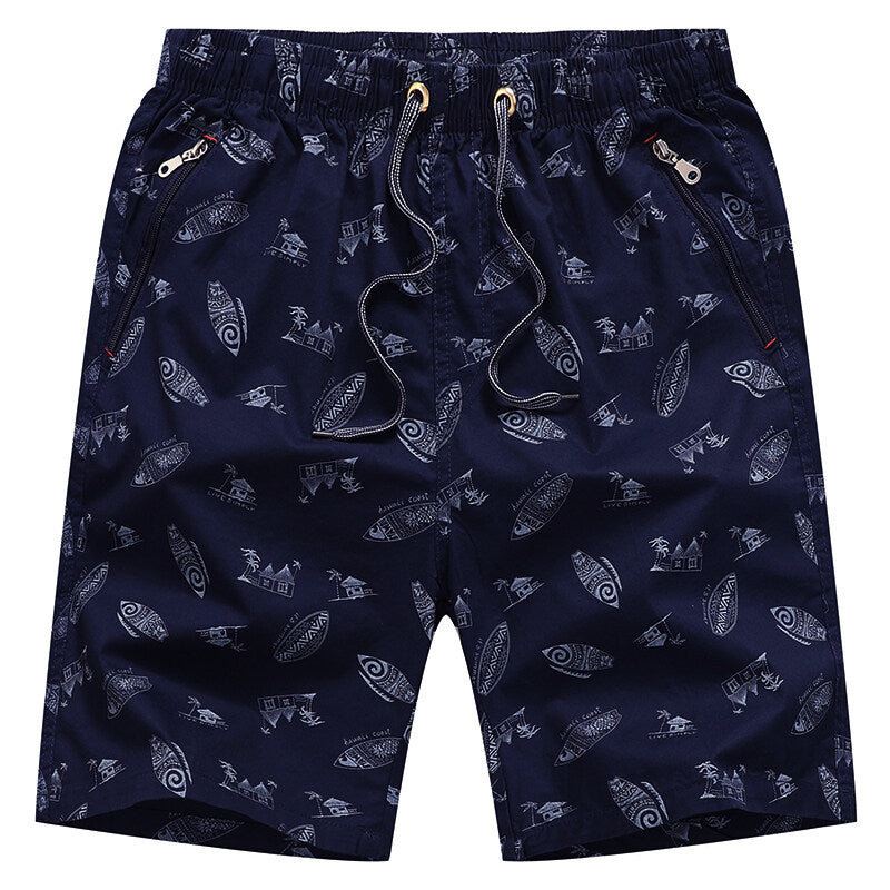 L-5XL Casual Cotton Home Five-point Beach Shorts