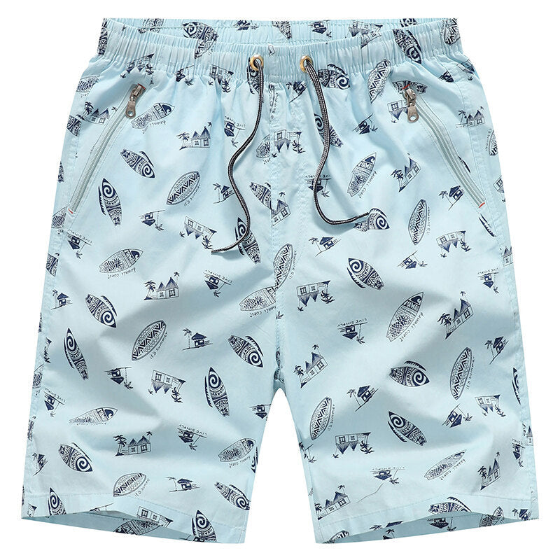 L-5XL Casual Cotton Home Five-point Beach Shorts