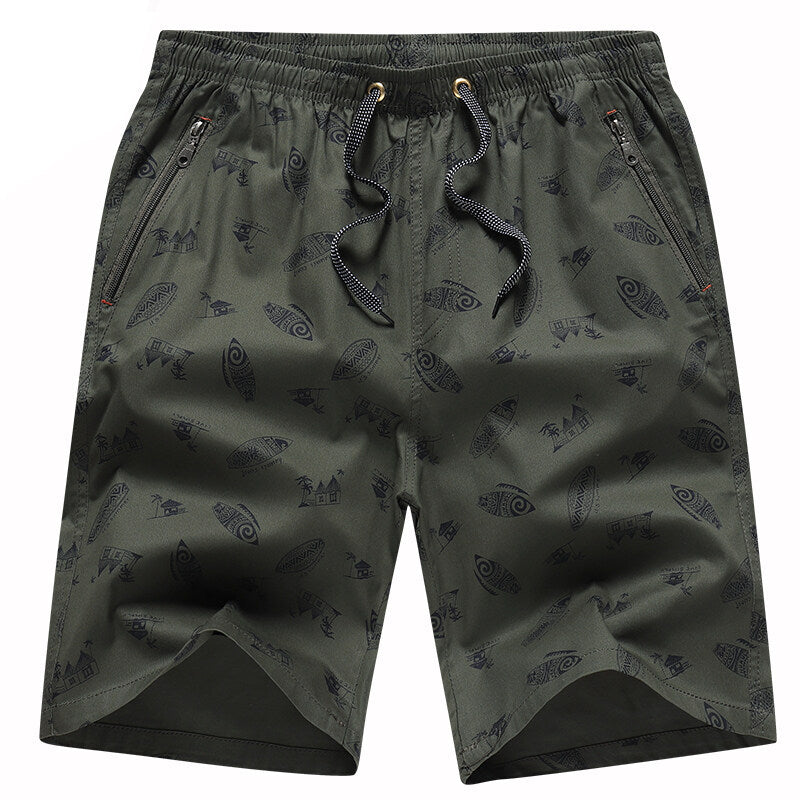L-5XL Casual Cotton Home Five-point Beach Shorts